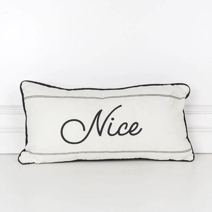Naughty or Nice Pillow Reversible Christmas Decor