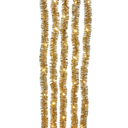 Guirlande lumineuse irisée champagne avec cascade de LED blanc chaud ultra-lumineuses - 2 m - 100 LED