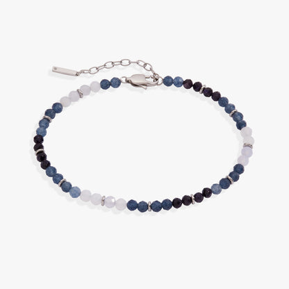 Cool and Stunning Blue Ombre Beaded Anklet