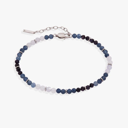 Cool and Stunning Blue Ombre Beaded Anklet