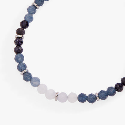 Cool and Stunning Blue Ombre Beaded Anklet