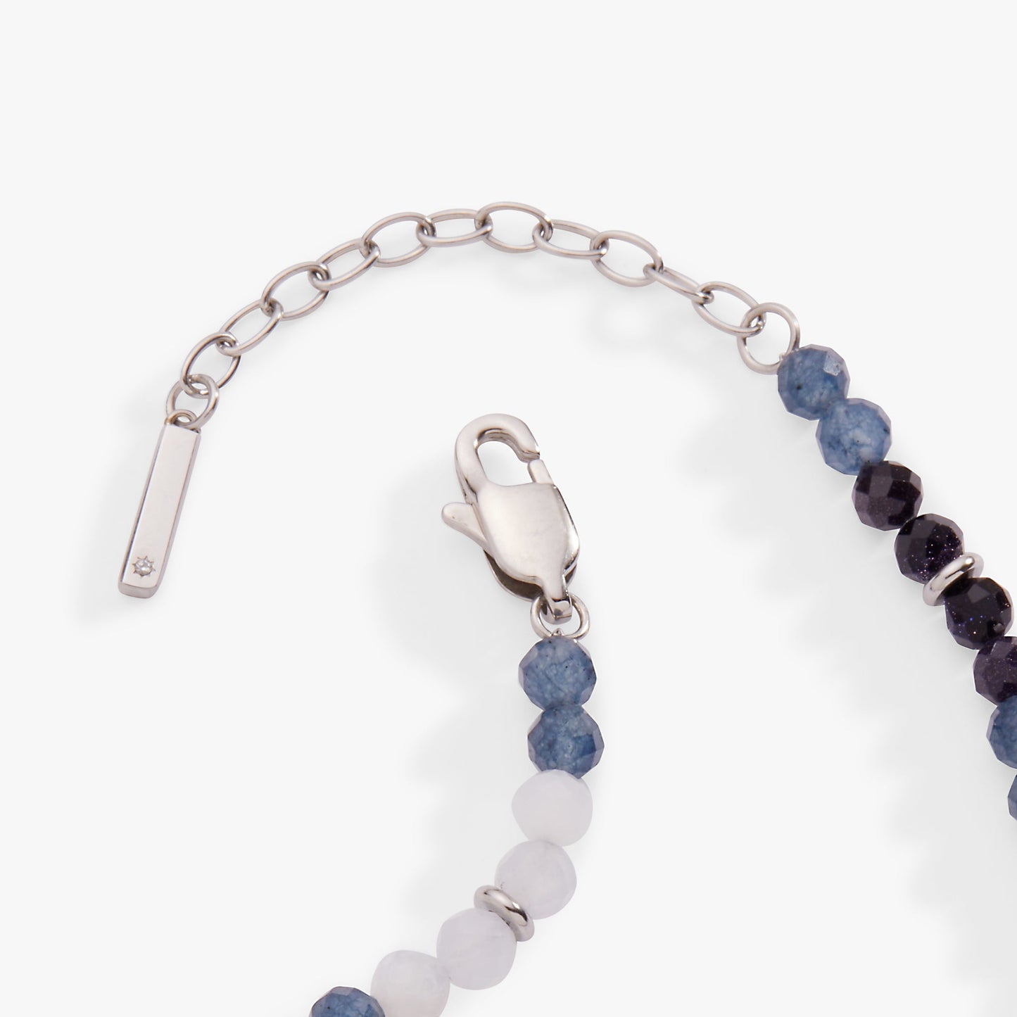 Cool and Stunning Blue Ombre Beaded Anklet