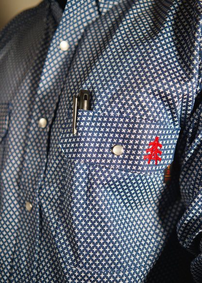 Honor Navy Fr Pearl Snap and Heavy Work Shirt