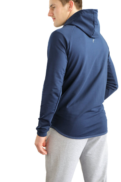 All-Day Comfort Hooded Sweatshirt Slim Fit navy SCR Sportswear hoodie-K508 on Tampa Home & Garden Store