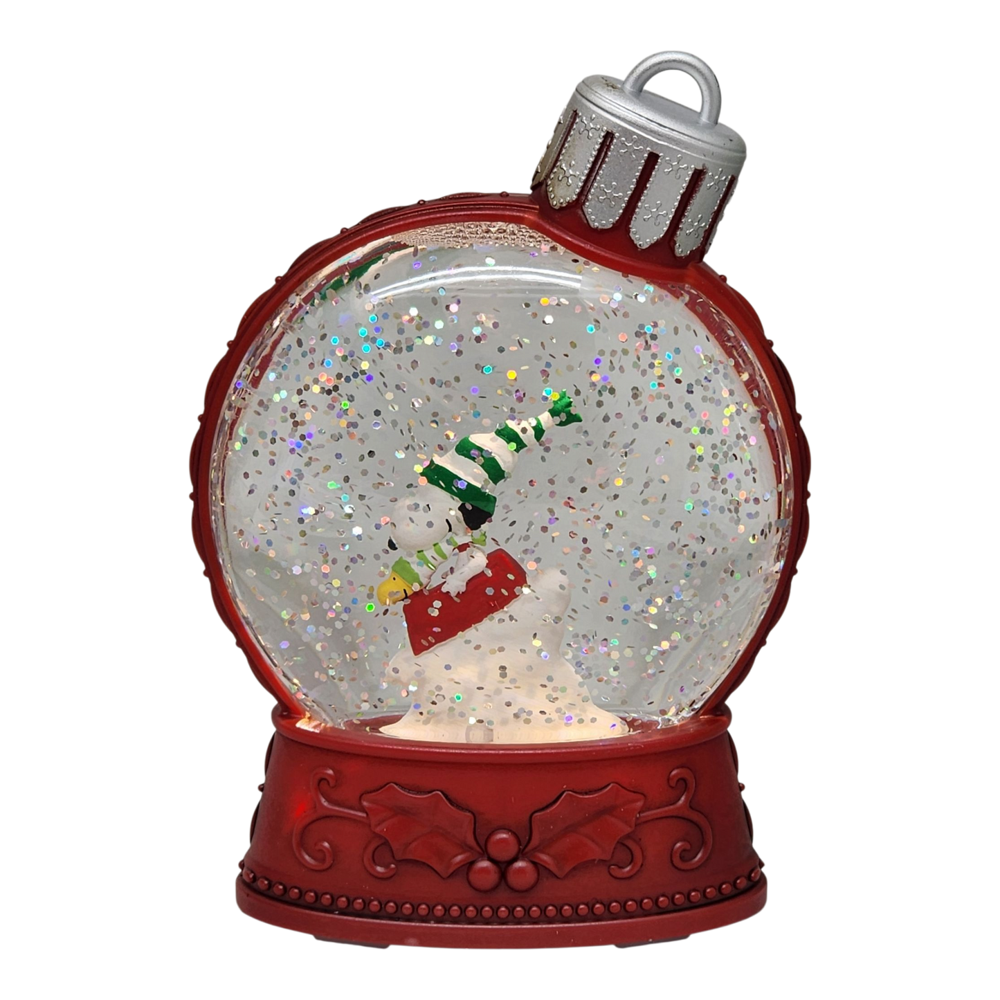 Peanuts Lighted Holiday Shimmer - Snoopy y Woodstock