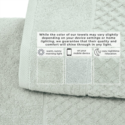Cotton Diamond Waffle Weave Bath Towel Set