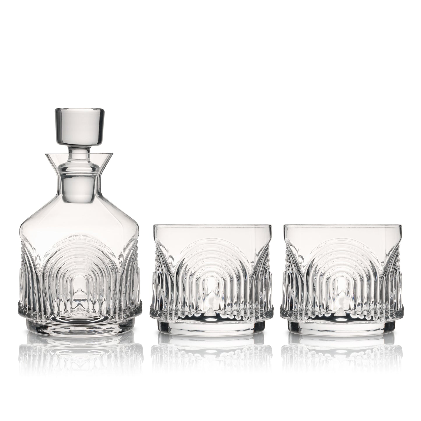 Beau Stacking Decanter Set with the Two Glasses