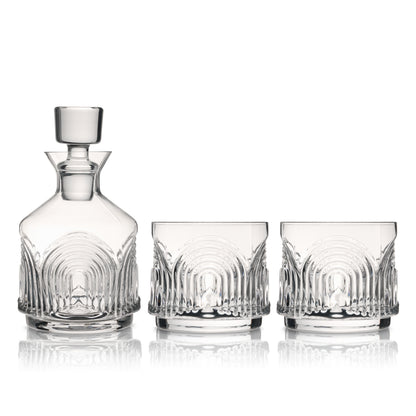 Beau Stacking Decanter Set with the Two Glasses