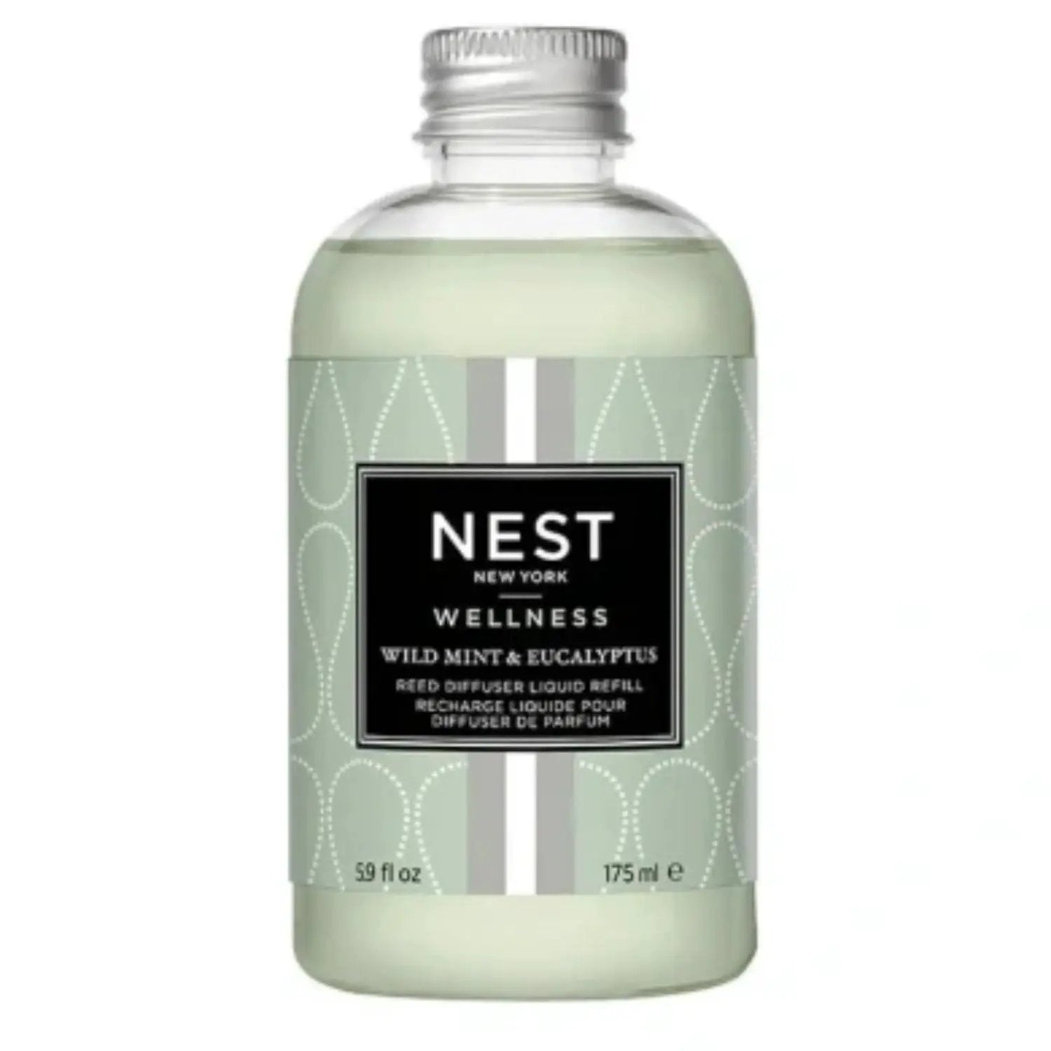 Nest New York Wellness Wild Mint & Eucalyptus reed diffuser refill 5.9 oz Nava Beauty on Tampa Home & Garden Store