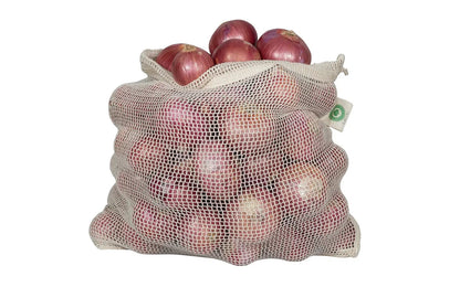 Organic Cotton Mesh Produce Bags and Reusable