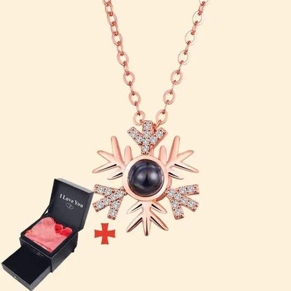 Stevvex rose gold necklace with crystal starburst pendant and dark pearl, gift box included on Tampa Home & Garden Store