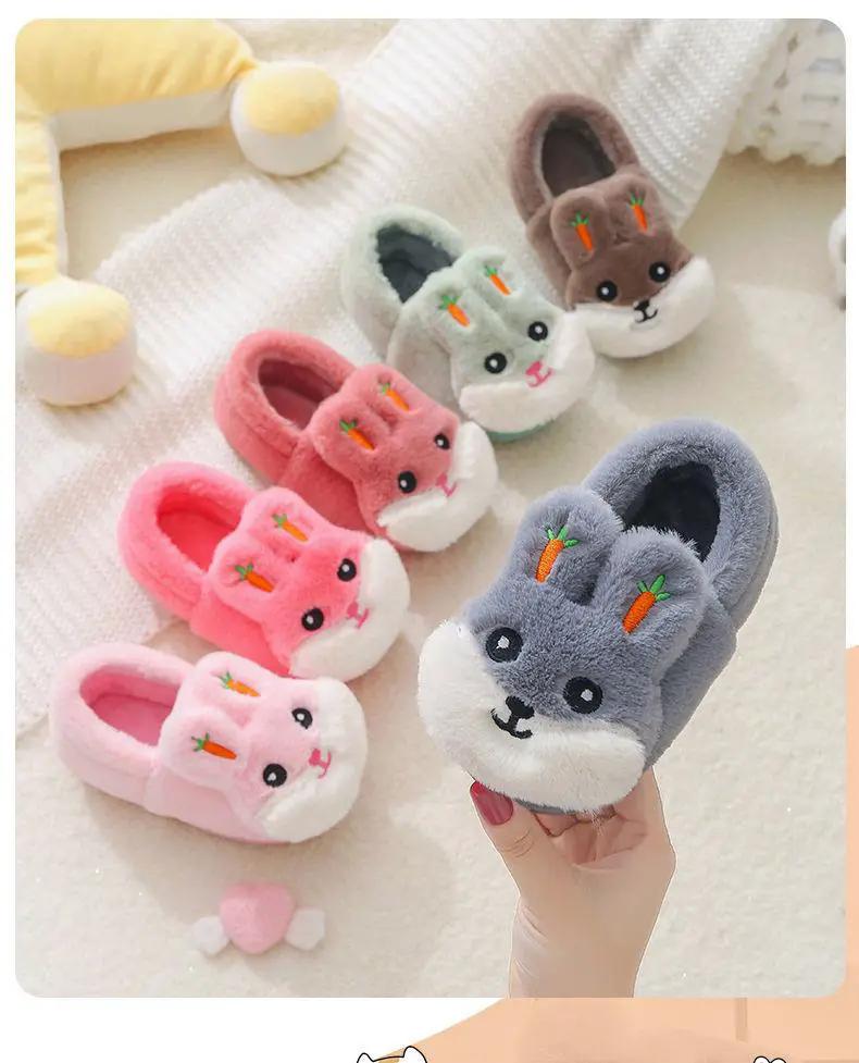 Children's Cotton Slippers Memory Foam Indoor