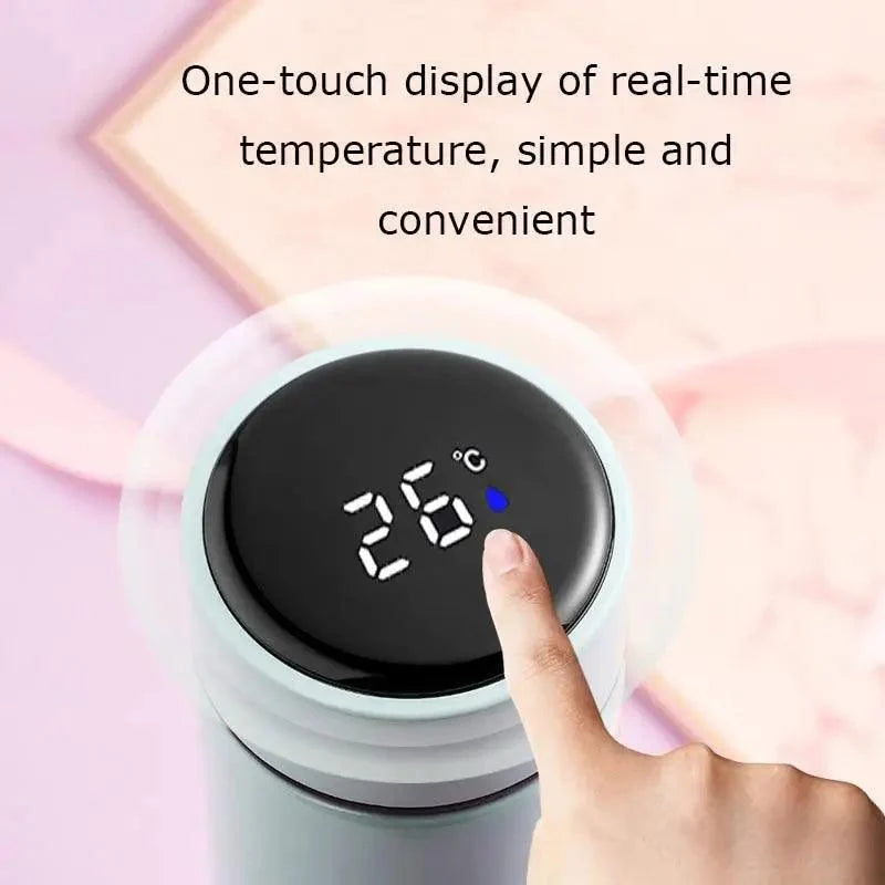 500ml smart thermos water bottle by Stevvex with LED temperature display stainless mug on Tampa Home & Garden Store