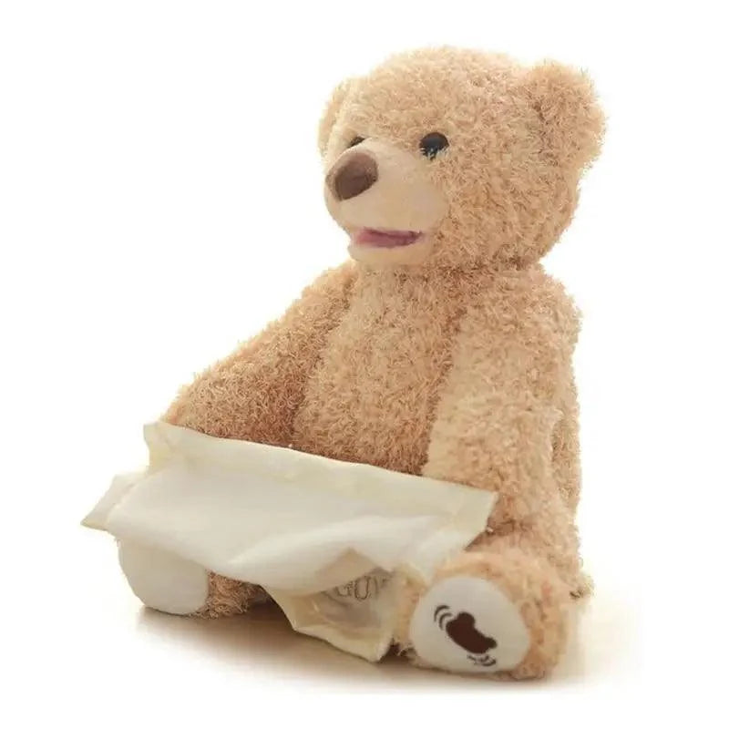 New Elegance 33cm beige bear plush toy by Stevvex on Tampa Home & Garden Store