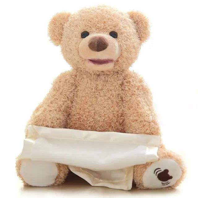Bear plush Stevvex ALU93255DEF New Elegance 33cm beige with music toy on Tampa Home & Garden Store