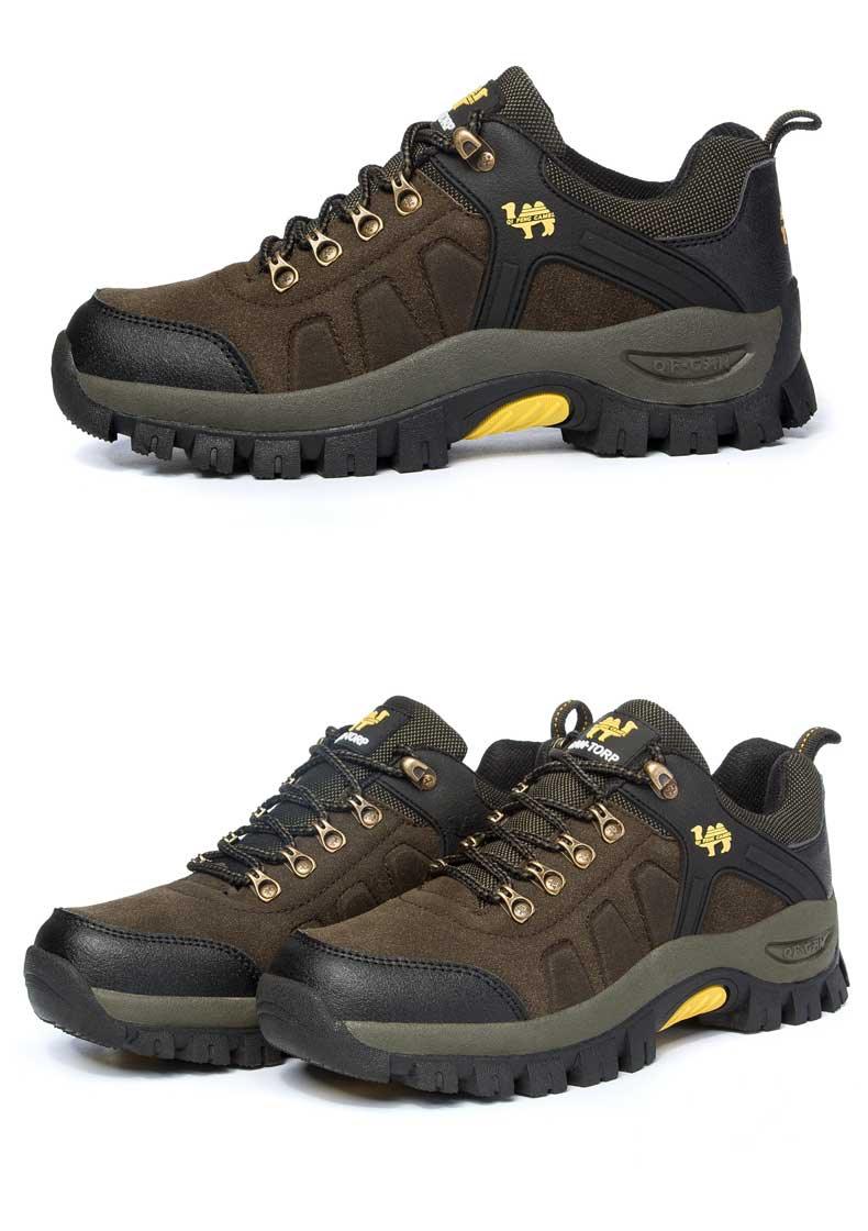 Stevvex ST85SH4004NDG hiking boots, brown suede upper with black toe cap, rugged lug sole, waterproof men's outdoor boots 2 pairs on Tampa Home & Garden Store