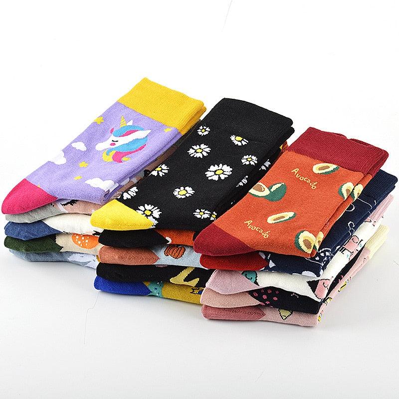 Stevvex crew socks set with shark, dinosaur, tiger, bear and dog patterns; colorful long tube unisex on Tampa Home & Garden Store
