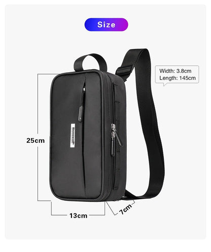 Waterproof bicycle frame bag by Stevvex, black compact 25x13x7 cm with adjustable strap on Tampa Home & Garden Store