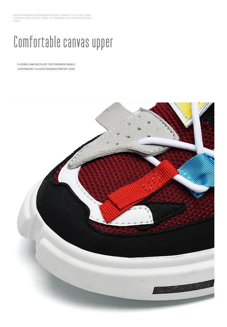 Stevvex athletic shoes ST85SH3544RFS breathable mesh upper red/black with white sole on Tampa Home & Garden Store