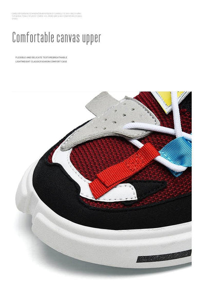 Stevvex athletic shoes ST85SH3544RFS breathable mesh upper red/black with white sole on Tampa Home & Garden Store