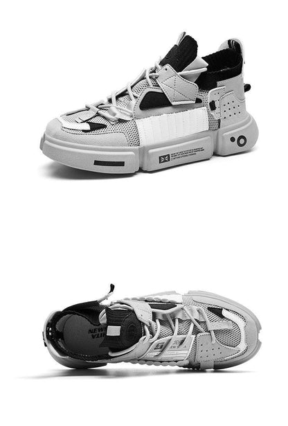 Stevvex athletic shoes ST85SH3544RFS white gray mesh sneakers pair with cushioned sole on Tampa Home & Garden Store