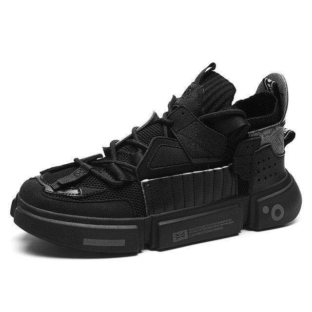 Stevvex athletic shoes black running sneakers with breathable mesh upper and cushioned sole on Tampa Home & Garden Store
