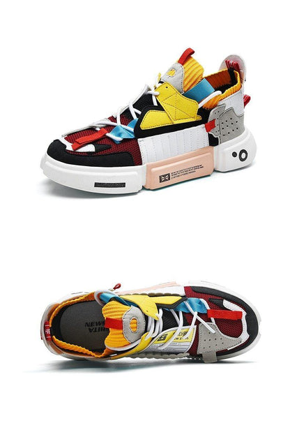 Stevvex athletic shoes ST85SH3544RFS with color-block mesh upper and chunky cushioned sole on Tampa Home & Garden Store