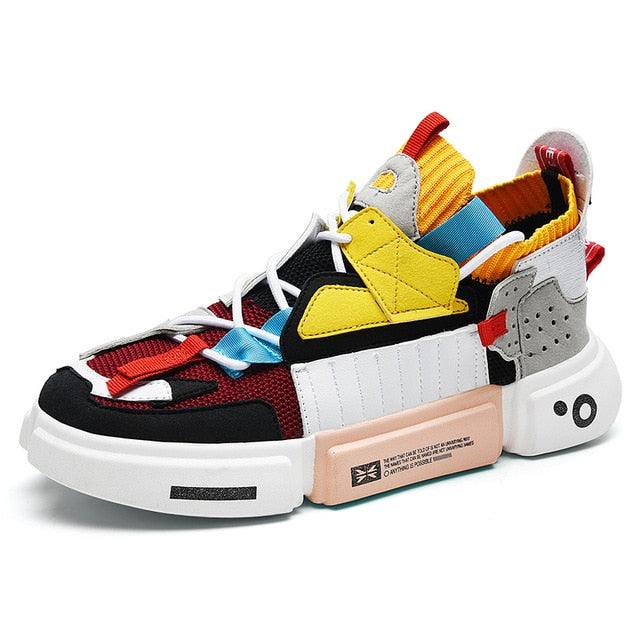 Stevvex athletic shoes ST85SH3544RFS multicolor mesh trainer with chunky sole on Tampa Home & Garden Store