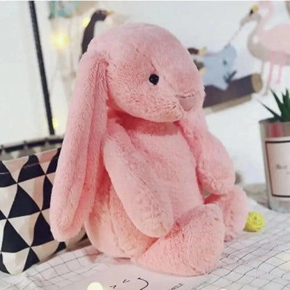 pink plush bunny stuffed toy Stevvex for babies soft fabric infant toy 0-12 months on Tampa Home & Garden Store