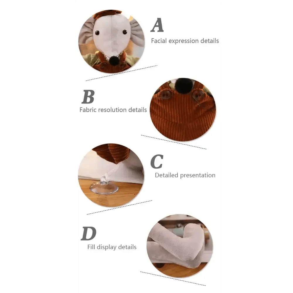 Stevvex soft baby rabbit plush toy, gray and brown stuffed animal for infants 0-12 months on Tampa Home & Garden Store