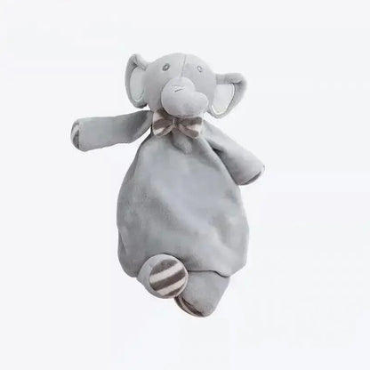 Stevvex gray plush elephant baby toy with bow tie, soft stuffed animal for infants on Tampa Home & Garden Store