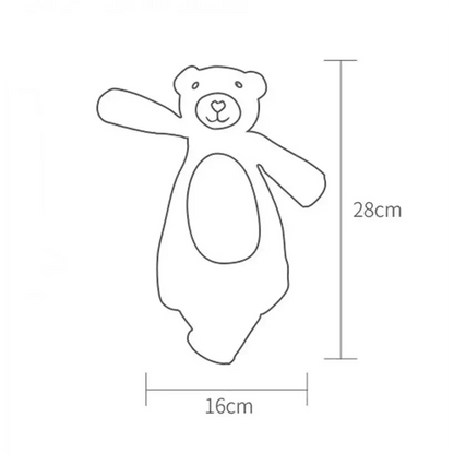 Stuffed teddy bear plush toy outline, 28cm tall, 16cm wide for babies on Tampa Home & Garden Store