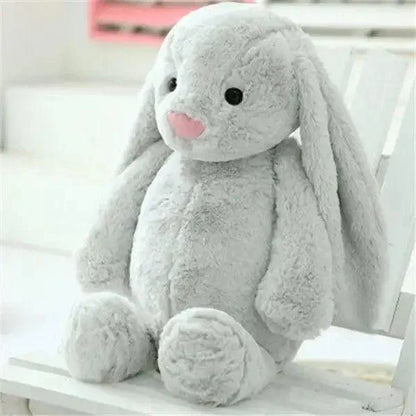 Plush bunny stuffed toy by Stevvex, soft gray rabbit baby toy for sleep and comfort on Tampa Home & Garden Store