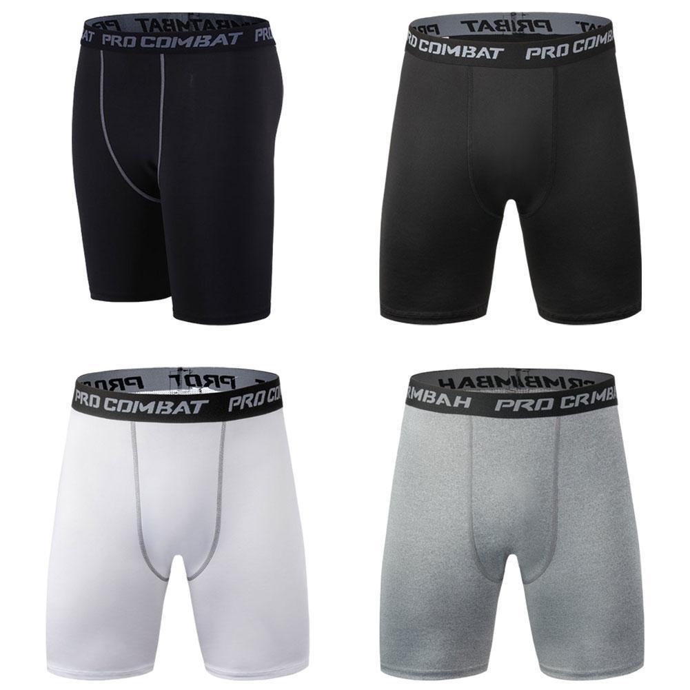 Men's quick-dry compression shorts four-pack by Stevvex for running with Pro Combat waistband on Tampa Home & Garden Store