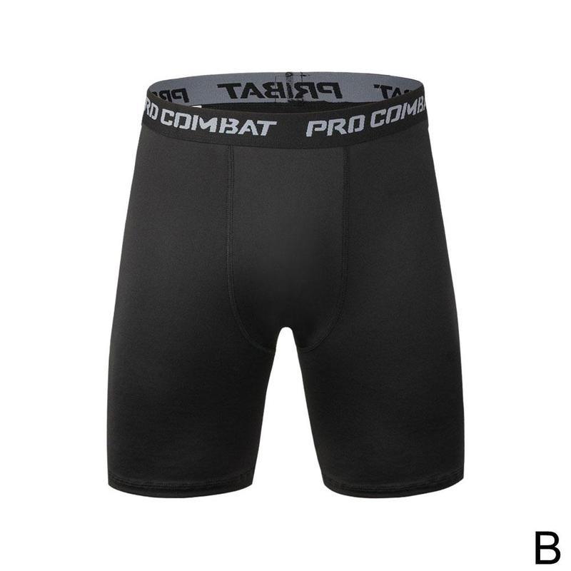 Stevvex men's quick-dry compression shorts black with gray waistband for running on Tampa Home & Garden Store