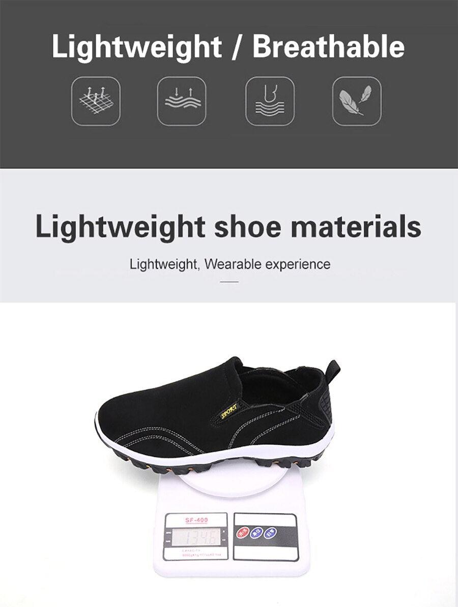 Stevvex men's black casual sport sneakers with white outsole, lightweight breathable upper on Tampa Home & Garden Store