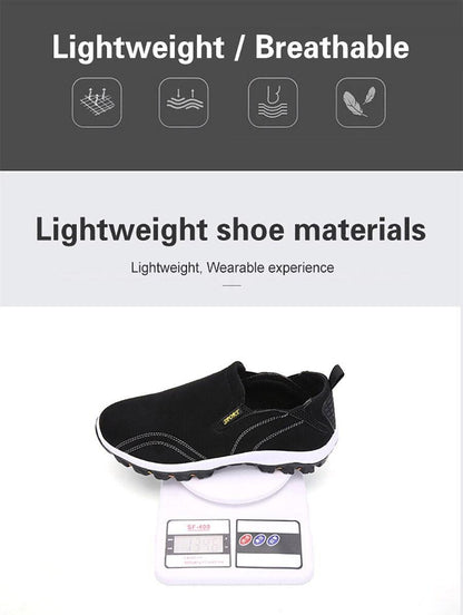 Stevvex men's black casual sport sneakers with white outsole, lightweight breathable upper on Tampa Home & Garden Store