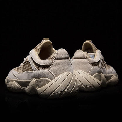 Sneakers Stevvex beige suede upper with breathable mesh on Tampa Home & Garden Store