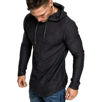 Mens Solid Color Hoodie Sweatshirt For Running
