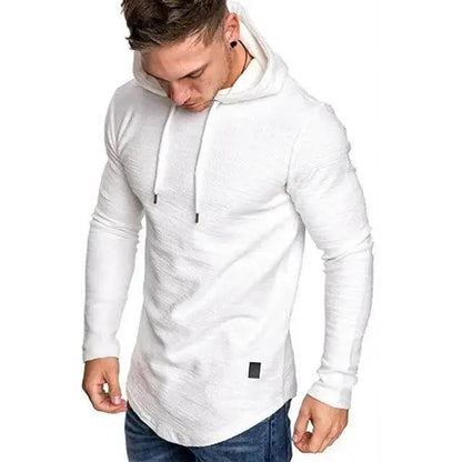 Mens Solid Color Hoodie Sweatshirt For Running