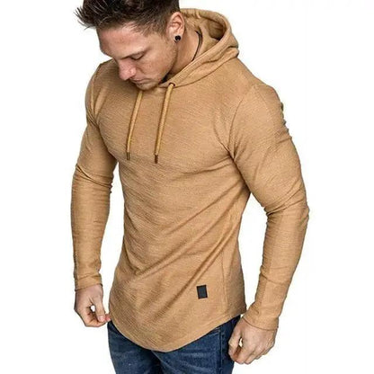 Mens Solid Color Hoodie Sweatshirt For Running