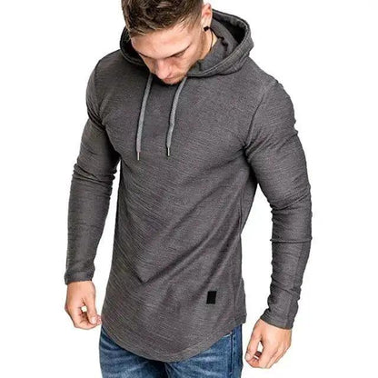 Mens Solid Color Hoodie Sweatshirt For Running