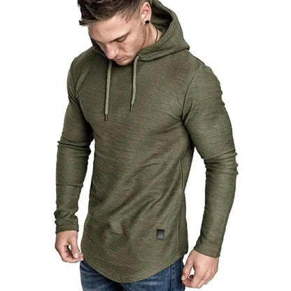 Mens Solid Color Hoodie Sweatshirt For Running