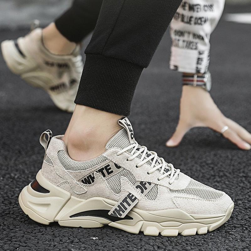 Men Breathable Mesh Casual Sneakers For Walking