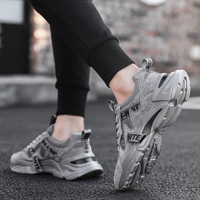 Men Breathable Mesh Casual Sneakers For Walking