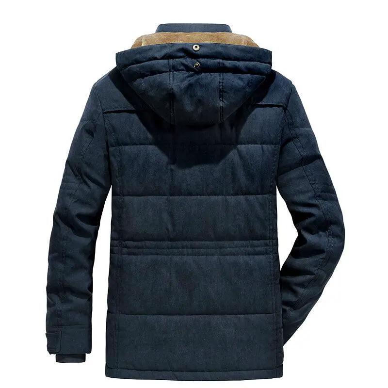 New Thick Warm Waterproof Hooded Jacket for Men