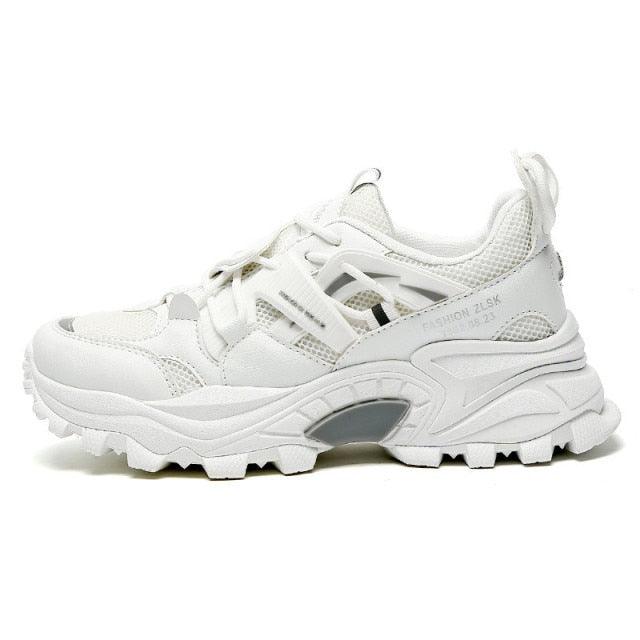Stevvex white men's sneakers ST85SH1210QJH with chunky sole on Tampa Home & Garden Store