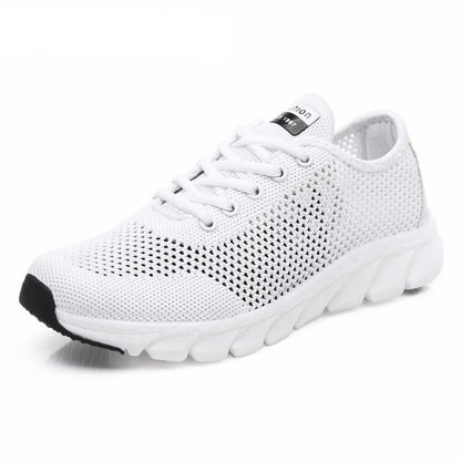 Stevvex women's white mesh sneakers breathable lightweight non-slip running shoes on Tampa Home & Garden Store
