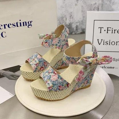 Modern Wood High Heel Sandals for Women Summer