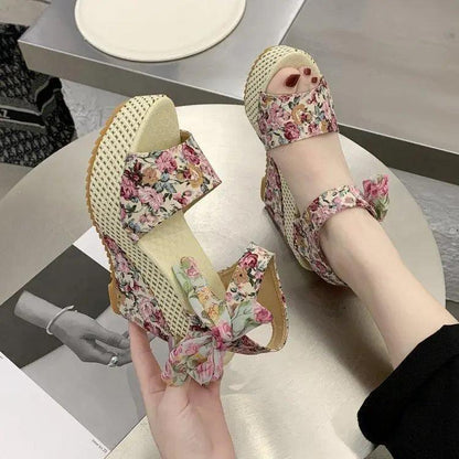 Modern Wood High Heel Sandals for Women Summer